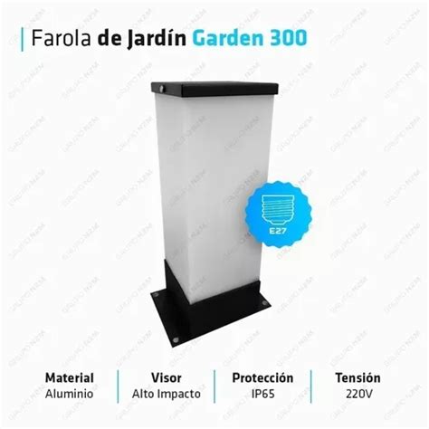 Farol Columna Piso Sendero Exterior Iluminacion G Pack En Venta En