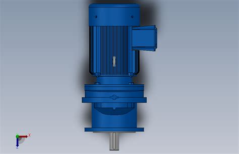 Rxf87法兰轴伸式安装斜齿轮减速机rx87 Y3 4p 100 M1 0° Φ250solidworks 2018模型图纸下载 懒石网