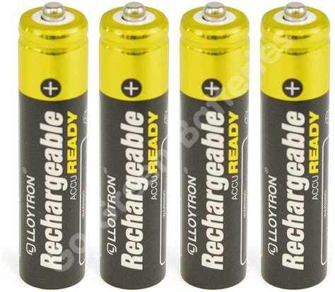 Lloytron Aa 800 2700 Mah Aaa 550 1100 Mah Rechargeable Batteries