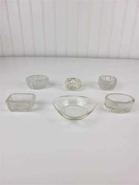 Vintage Salt Cellars Glass Salt Dishes Etsy