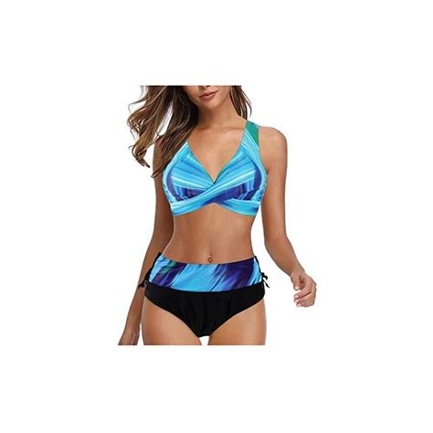 Lcpddajlspig Costume Donna Due Pezzi Curvy Swimwear Costume Da