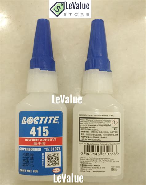 Loctite 415 Super Glue Instant Adhesive 20g 31078