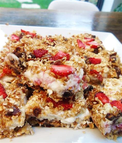 Strawberry Cheesecake Breakfast Bars Basement Bakehouse