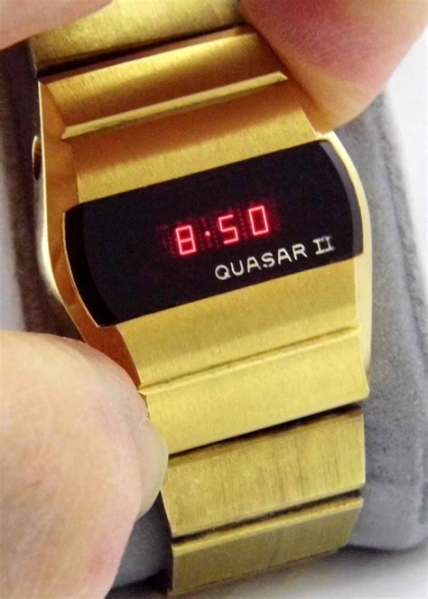 Vintage Quasar Ii Digital Quartz Watch By Quasar Time Corporation Red