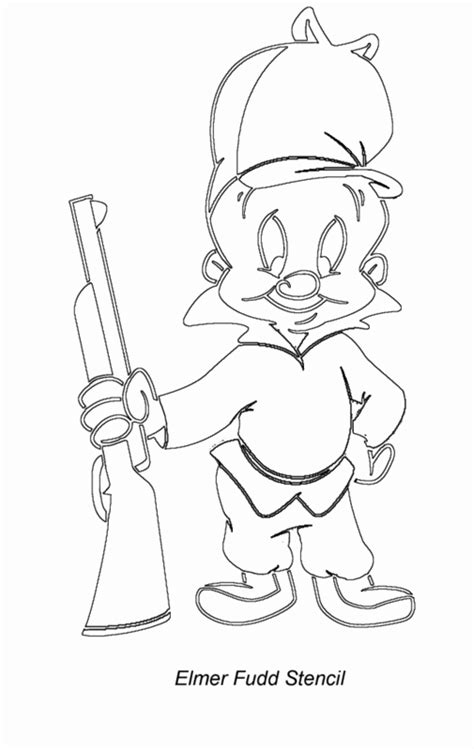 Elmer Fudd Drawing Outline Clip Art Library