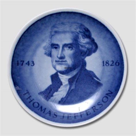 Royal Copenhagen Plaquette Nr 176 Thomas Jefferson Nr Rnr176 2010