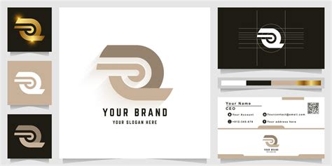 letter    monogram logo  business card design  vector