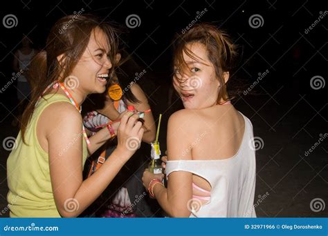 Full Moon Party In Koh Phangan Thailand Editorial Photo Image Of