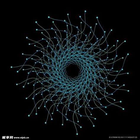 Ai渐变科技感旋转线条设计图其他现代科技设计图库昵图网