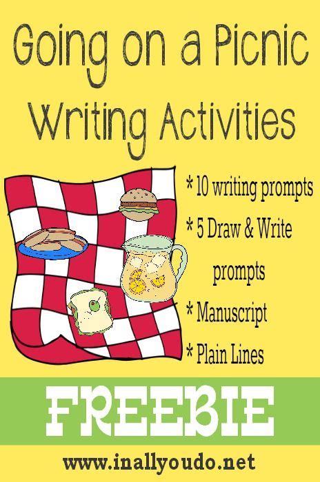 Free Going On A Picnic Writing Activities In All You Do Writing