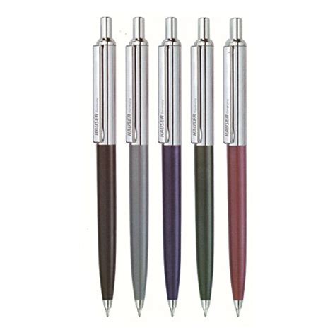 Hauser Berlin Metal Body Blue Ball Pen Pack Of 5 Amazon In Office