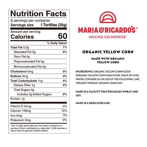 Organic Gluten Free Yellow Corn Tortillas | Maria & Ricardo's