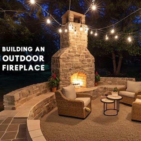 Diy Outdoor Fireplace Step By Step Instructions