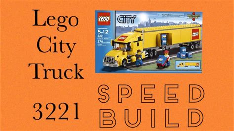 Lego City Lego Truck Set Speed Build Youtube