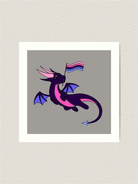 Omnisexual Pride Dragon Art Print For Sale By Wellthatwasnt Redbubble