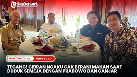 Tegang Gibran Ngaku Gak Berani Makan Saat Duduk Semeja Dengan Prabowo