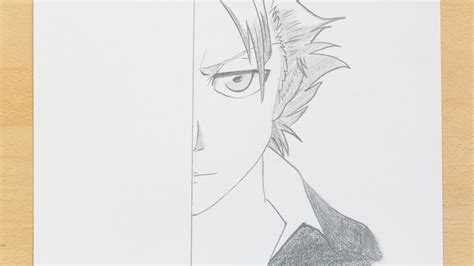 Desenho De Anime Fácil Como Desenhar Metade Do Rosto Hitsugaya