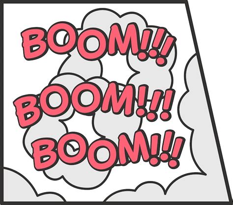 Premium Vector Boom Explosion Pop Comic Sticker