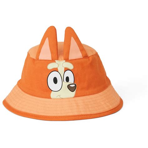 Bluey Kids Bingo Bucket Hat Orange Big W