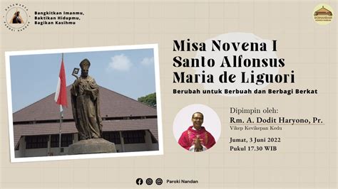 Misa Jumat Pertama Novena 1 Paroki St Alfonsus Nandan 3 Juni 2022