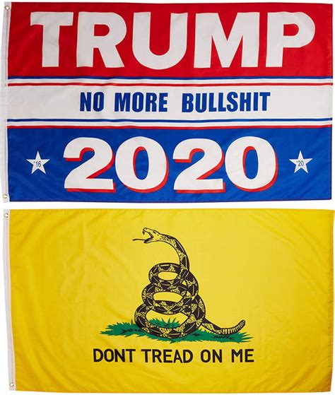 Variety Pack of 8 Trump Flags 3x5'