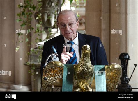 Former England Captain Jimmy Armfield Talks To The Congregation At The