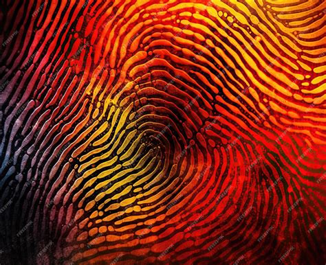 Premium Photo | Abstract background in fingerprint tech style for