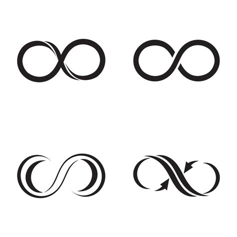 Infinity Logo And Symbol Template Icons Vector Vector Art At