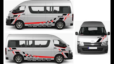 WOW Body Sticker Free Design Toyota HiAce Super Long Wheel Base