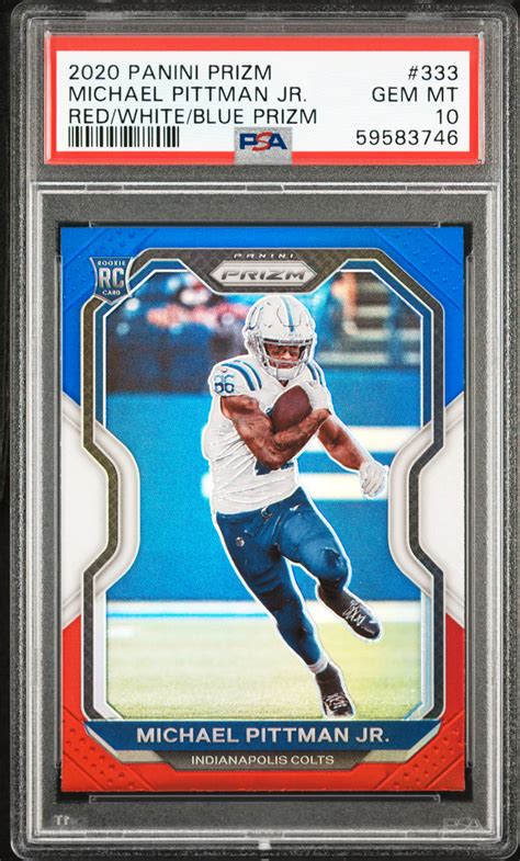 Michael Pittman Jr 2020 Prizm 333 Red White Blue Price Guide Sports