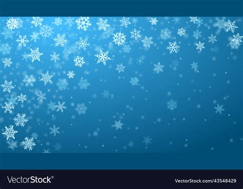 Christmas background of snowflakes Royalty Free Vector Image