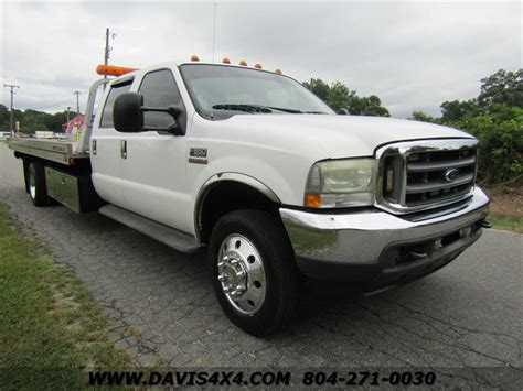 2004 Ford F 550 Super Duty Lariat Crew Cab Rollback Tow Diesel Wrecker