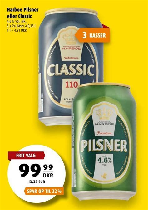 Harboe Pilsner Eller Classic Tilbud Hos Scandinavian Park