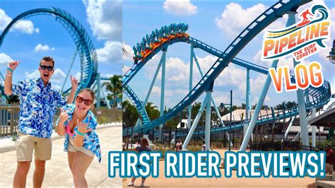 Experiencing Seaworld Orlandos Newest Ride Pipeline The Surf Coaster