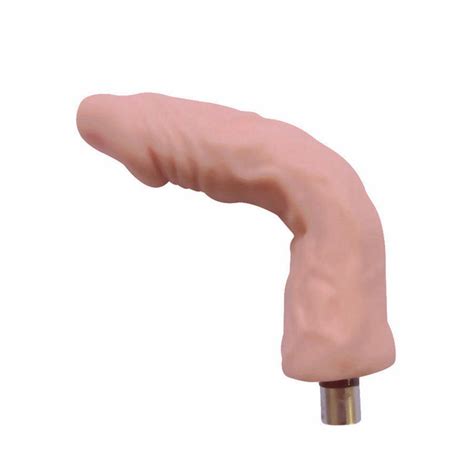 Dildo Bendable 3XLR For Auxfun Basic Sex Machine Beige 18 Cm Hismith