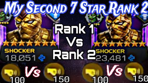 7🌟rank 1 Vs Rank 2 Shocker Comparisonis Shocker Rank 2 Worthymarvel Contest Of Championsmcoc