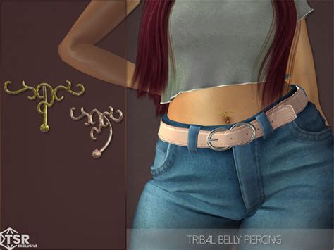 The Sims Resource Tribal Belly Piercing