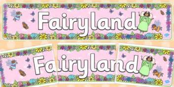 Fairyland Display Banner Teacher Made