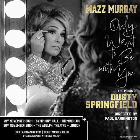 Mazz Murray The Music Of Dusty Springfield Announced For Adelphi