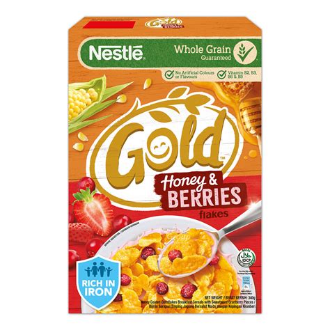 Nestle Gold Cornflakes Honey Berries NTUC FairPrice