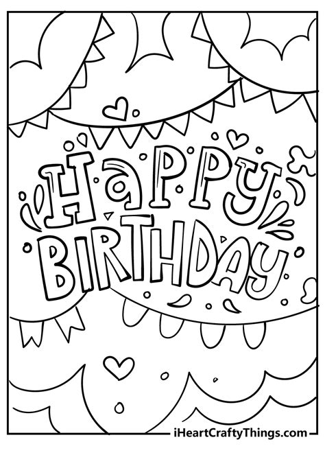 4th Birthday Coloring Pages Coloring Nation