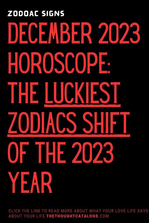 December 2023 Horoscope The Luckiest Zodiacs Shift Of The 2023 Year