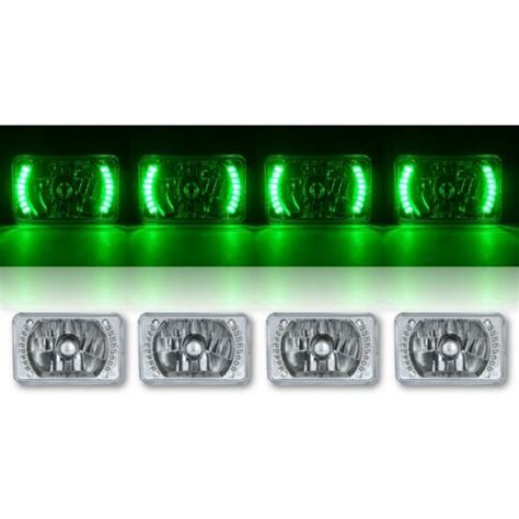 X Green Led Halo Angel Eye Headlight K K Hid Headlamp Light