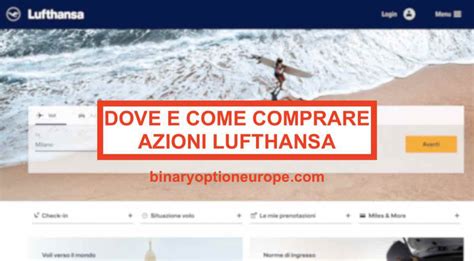 Dove E Come Comprare Azioni Lufthansa 2024 Previsioni Prezzi LHA