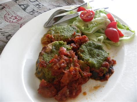 Vegetarisk Auberginegrat Ng Med Hemmagjord Tomats S Och Pesto Kurera