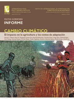 Cambio Climático El impacto en la agricultura y los cambio clim