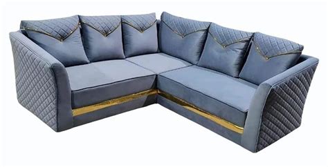 4 Seater Leather Modular Corner L Shape Sofa Set At Rs 28000 Piece In