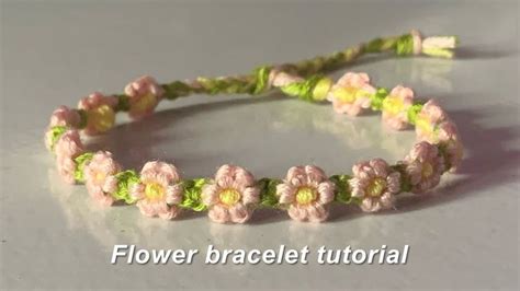 How To Make A Flower Bracelet Yarnivora Flower Bracelet Diy