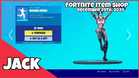 Fortnite Item Shop New Bhangra Boogie Emote December 29th 2020 Youtube