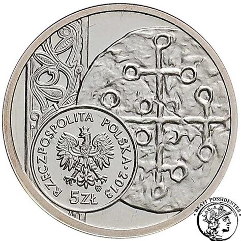 5 złotych 2013 denar Bolesława Chrobrego st L archiwum niemczyk pl